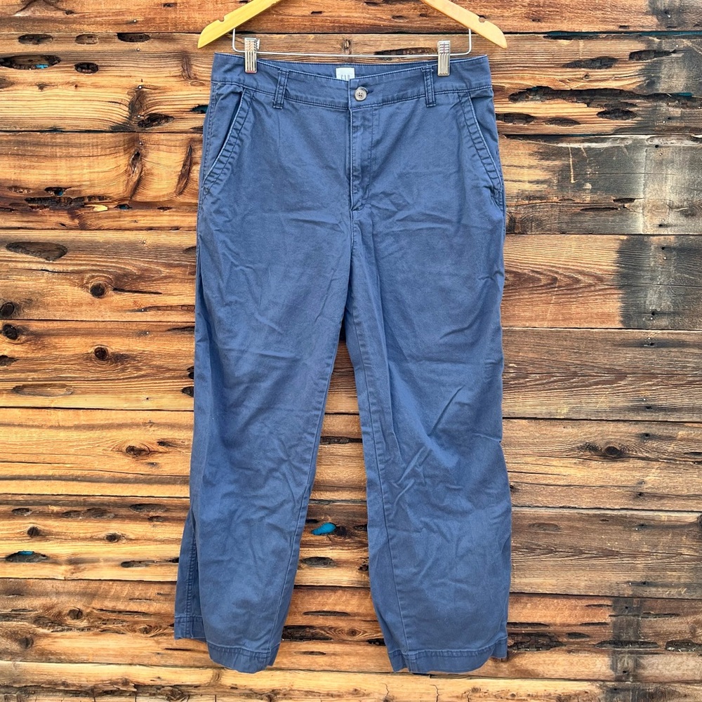 GAP | Navy Girlfriend Khaki Pants 12